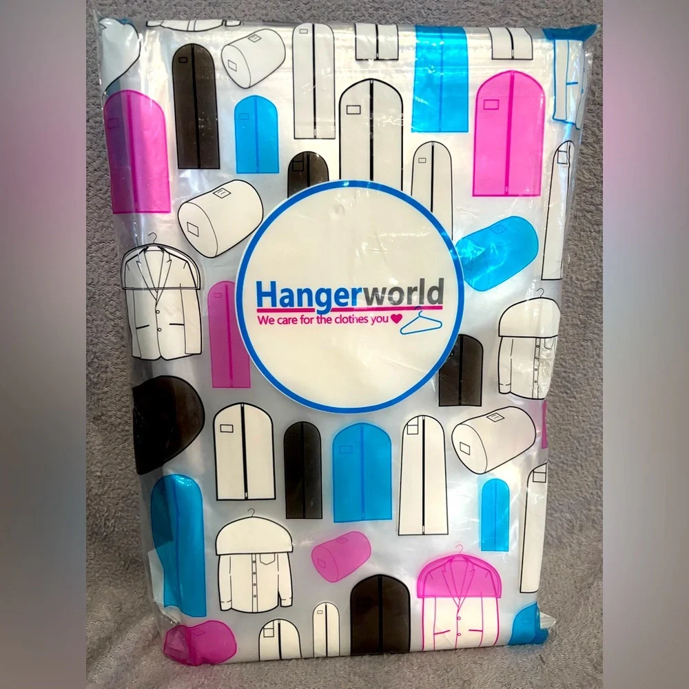 Hangerworld 20 Clear 48” Dry Cleaning Laundry‎ Polythylene Garment Clothes Cover